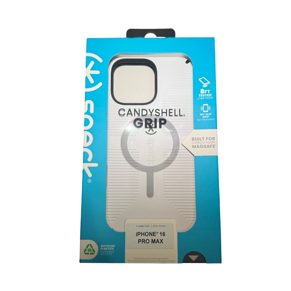 Speck CandyShell Grip Case for iPhone 16 Pro Max - White